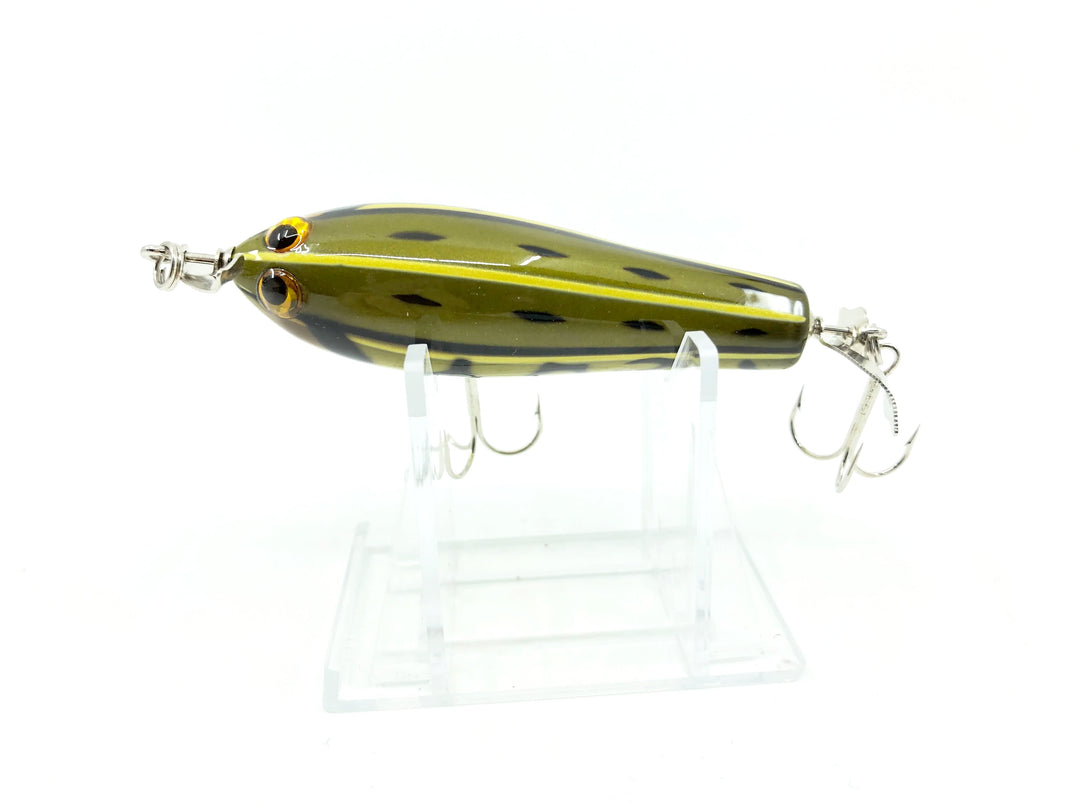 Tiemco Bass Mania Spark 75 Wooden Topwater Prop Bait Color 4 Frog