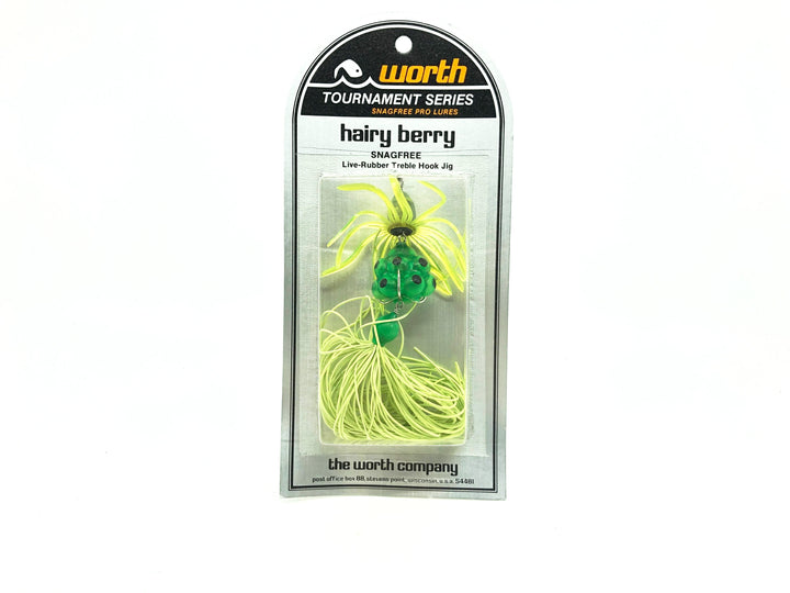 Worth Vintage Tournament Series Hairy Berry Frog Color New on Card Old Stock