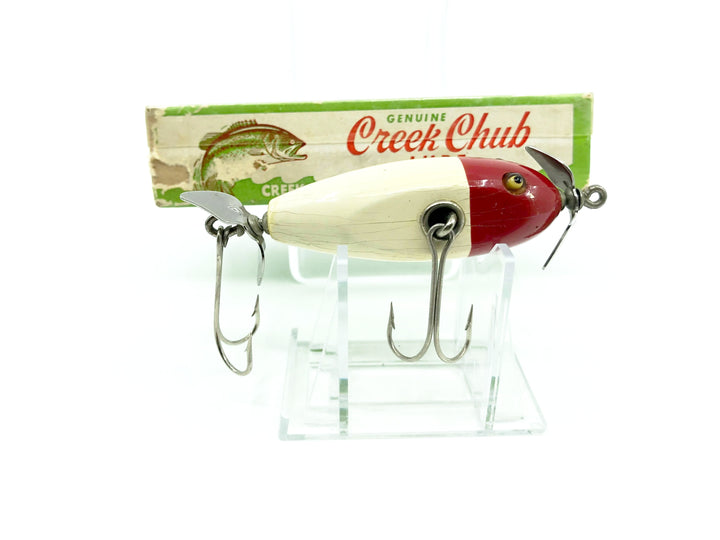 Creek Chub Baby Injured Minnow 1600 Red White 1602 Color with Plastic Top Box