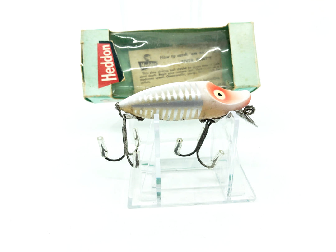 Heddon River Runt Spook Sinker 9110-XRW Red and White Shore Minnow Color with Box
