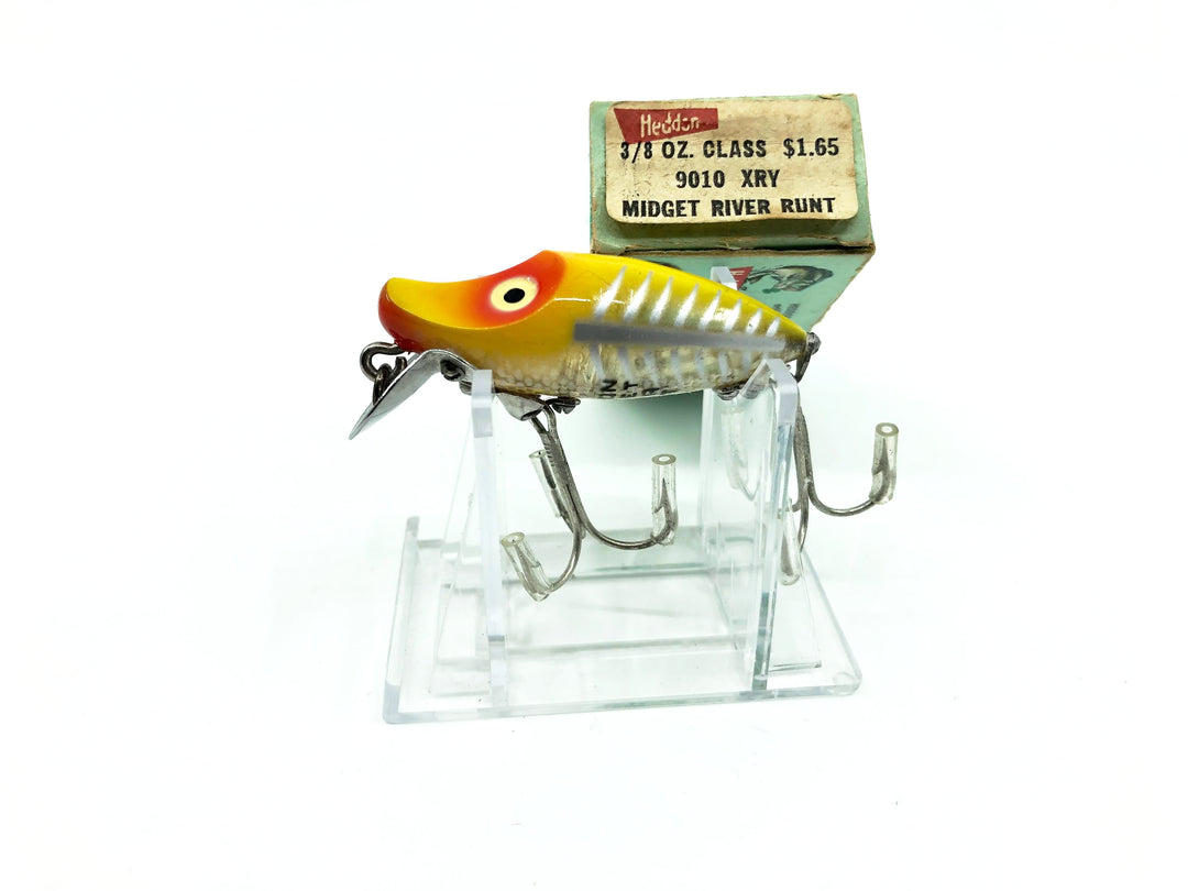 Heddon Midget River Runt Spook 9010-XRY Yellow Shore Minnow Color with Box
