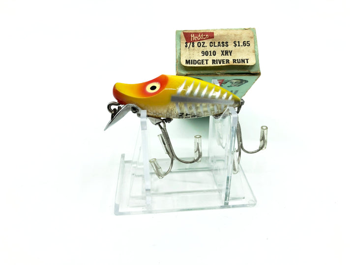 Heddon Midget River Runt Spook 9010-XRY Yellow Shore Minnow Color with Box