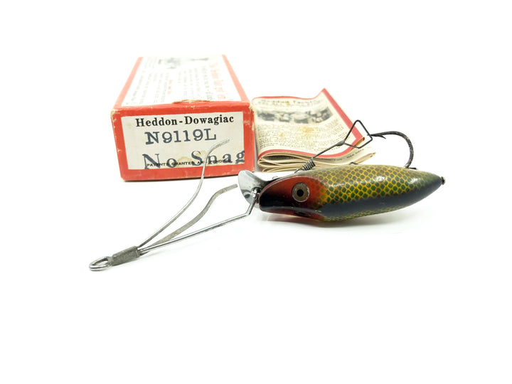 Heddon River Runt No-Snag N9119L Perch Color with Brush Box / Catalog