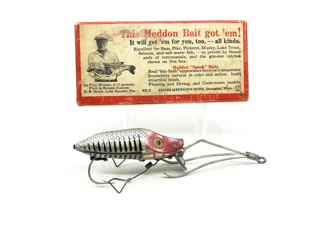Heddon River Runt No-Snag N9119XRS Silver Shore Minnow Color with Brush Box / Catalog