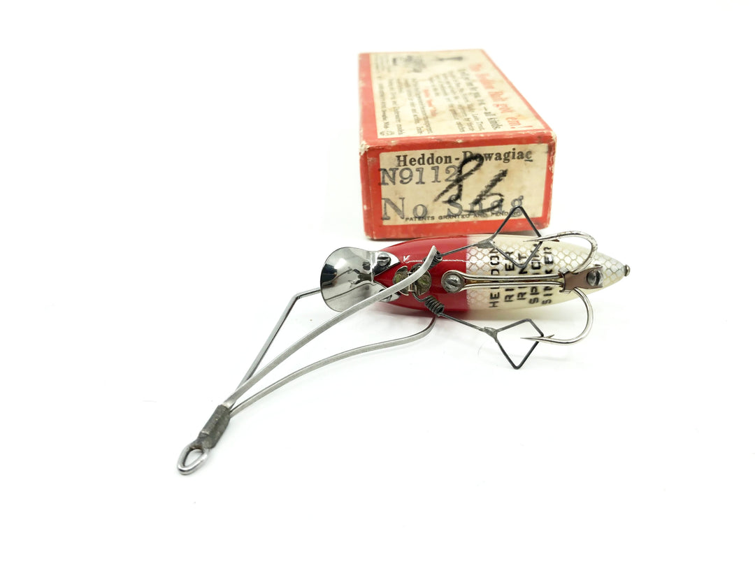 Heddon River Runt No-Snag N9112 White, Red Head Color with Brush Box