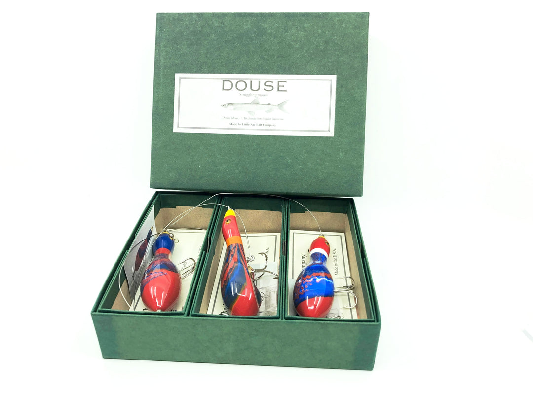 Little Sac Bait Company Douse (Struggling Mouse) Three Baits Collector Set-Marbleized