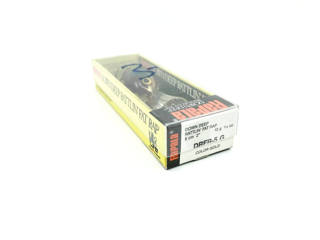 Rapala Down Deep Rattlin' Fat Rap DRFR-5 G Gold Color with Box