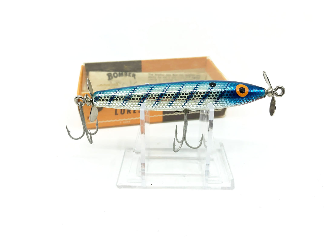 Bomber Spin Stick Blue Back 87 Color with Box Vintage Old Stock