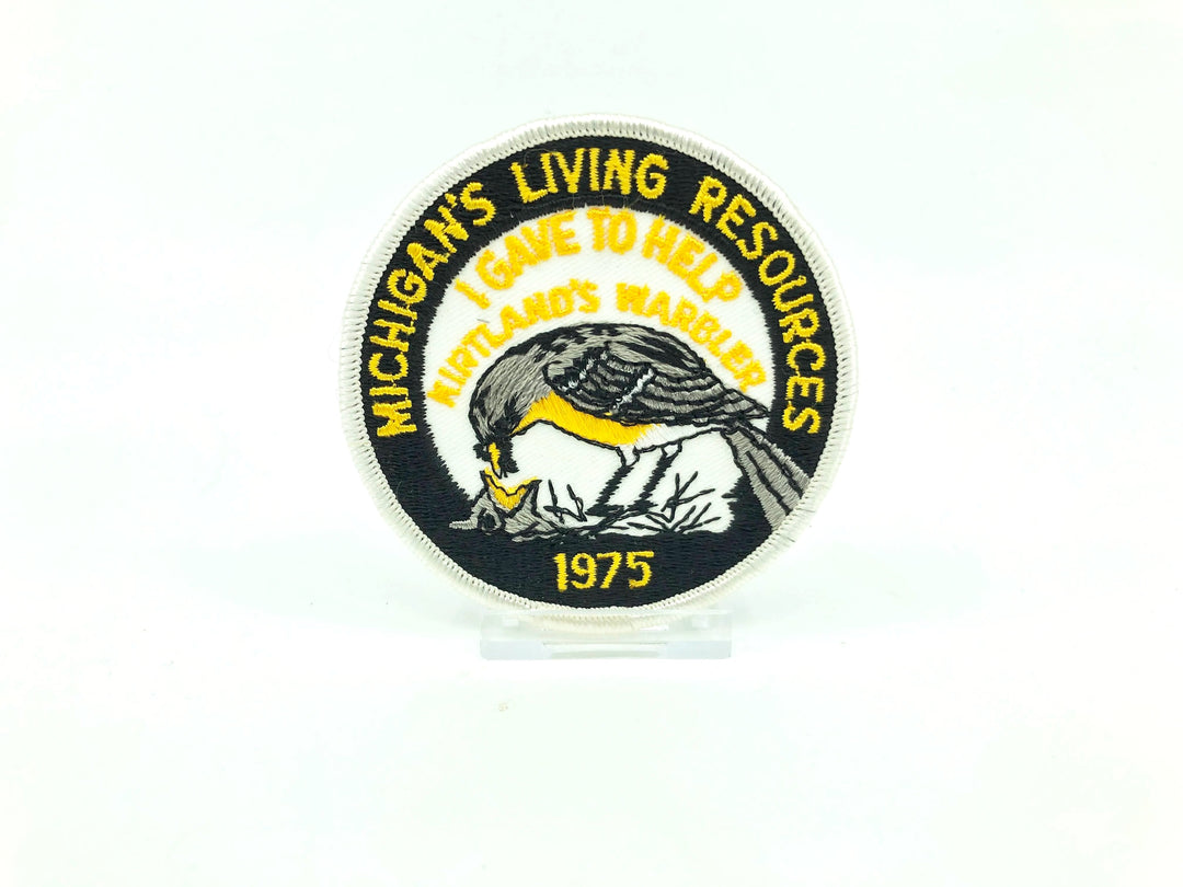 Michigan's Living Resources Kirtland's Warbler 1975 Vintage Patch - Tough