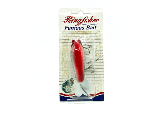 Kingfisher Famous Bait (Arbogast Mud Bug Type) Lure New Old Stock White Red Color