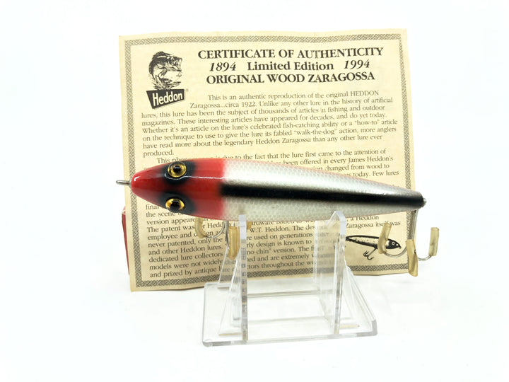 Heddon Centennial Edition Wood Zaragossa New in Box NO. X6500W-PRH - Shiner Scale - L Box