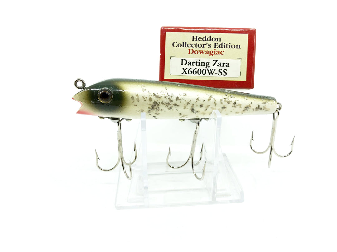 Heddon Centennial Edition Wood Darting Zara New in Box NO. X6600W-SS - Silver Flitter Numbered!