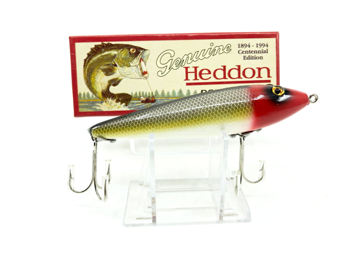 Heddon Centennial Edition Wood Zaragossa New in Box NO. X6500W-JRH - Frog Scale Red Head Numbered!