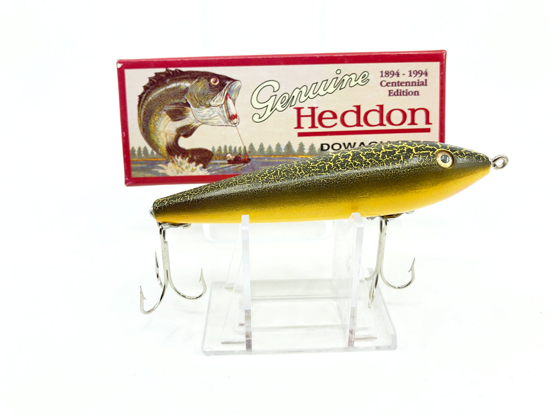 Heddon Centennial Edition Wood Zaragossa New in Box NO. X6500W-GNCB - Green Crackleback Numbered!