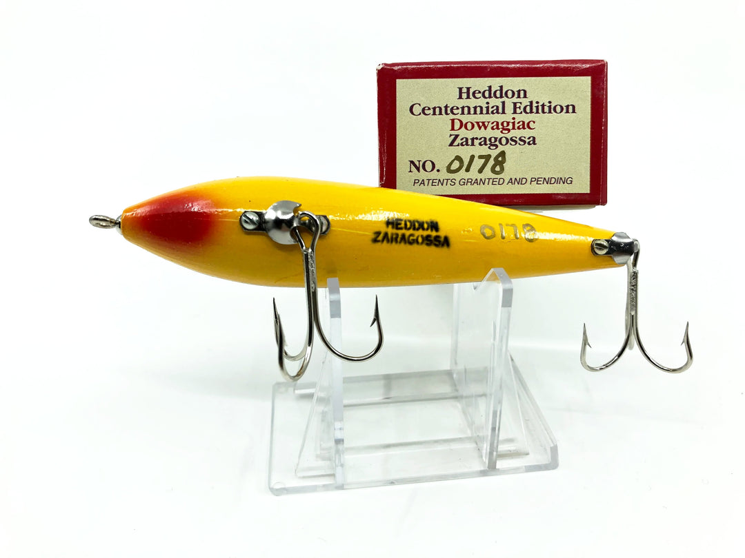 Heddon Centennial Edition Wood Zaragossa New in Box NO. X6500W-GNCB - Green Crackleback Numbered!