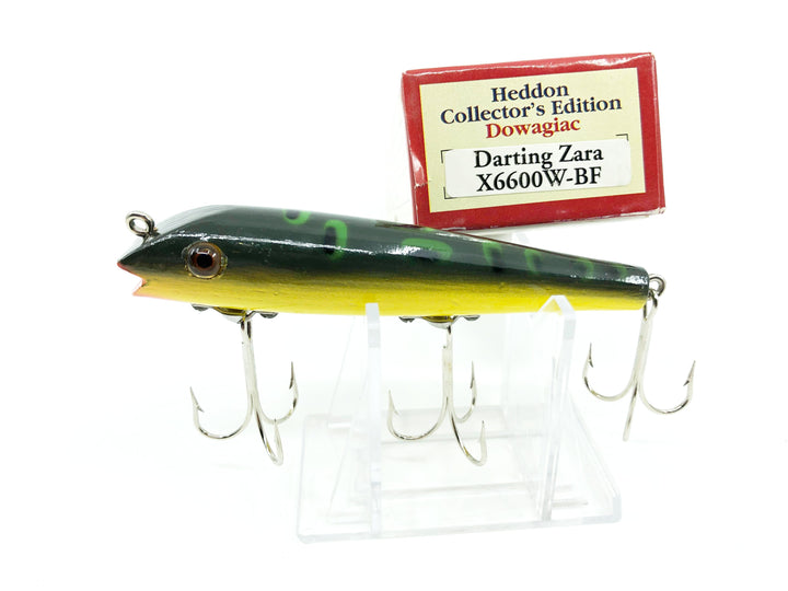 Heddon Centennial Edition Wood Darting Zara New in Box NO. X6600W-BF - Bullfrog Numbered!