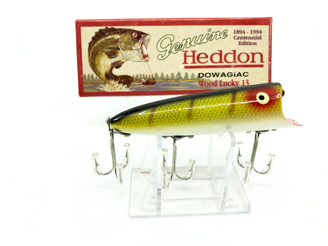 Heddon Centennial Edition Wood Lucky 13 New in Box NO. X2500W-L-Perch