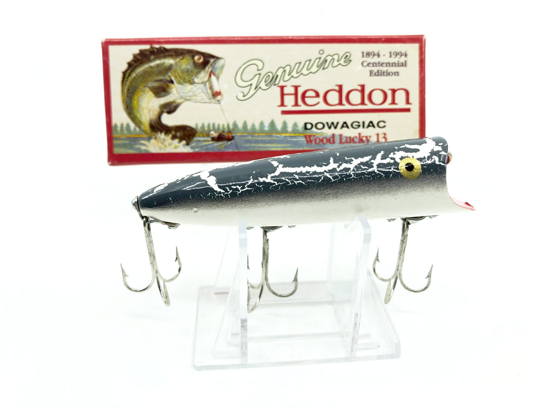 Heddon Centennial Edition Wood Lucky 13 New in Box NO. X2500W-GCB-Gray Crackleback