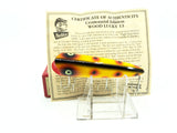 Heddon Centennial Edition Wood Lucky 13 New in Box NO. X2500W-SO-Spotted Orange