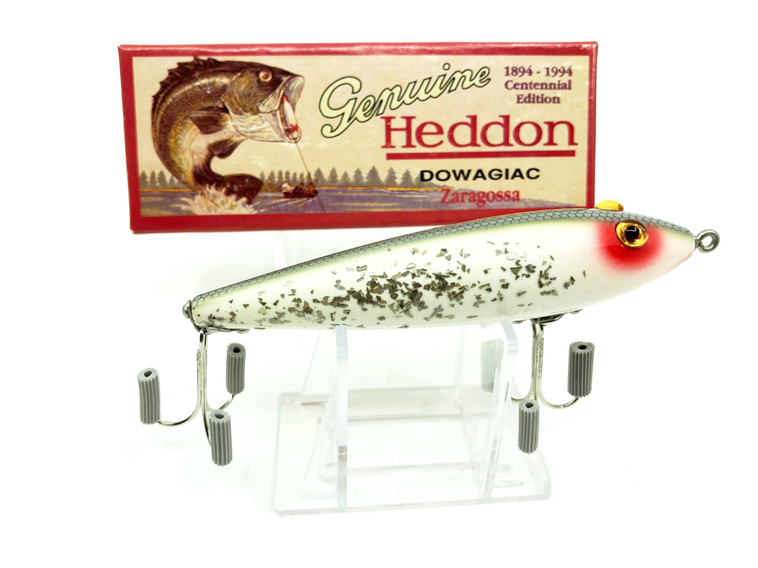 Heddon Centennial Edition Wood Zaragossa New in Box NO. X6500W-SS Silver Flitter-RHF Box