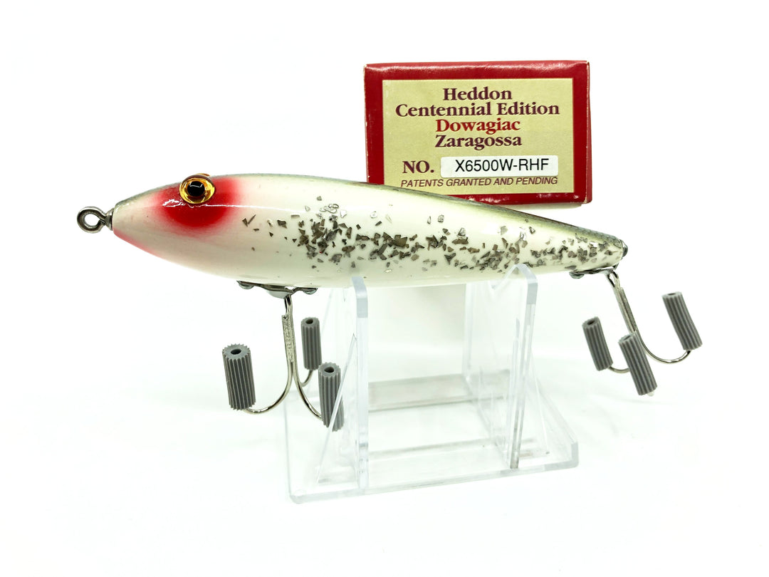 Heddon Centennial Edition Wood Zaragossa New in Box NO. X6500W-SS Silver Flitter-RHF Box
