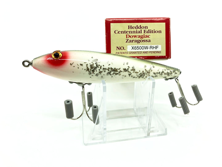 Heddon Centennial Edition Wood Zaragossa New in Box NO. X6500W-SS Silver Flitter-RHF Box
