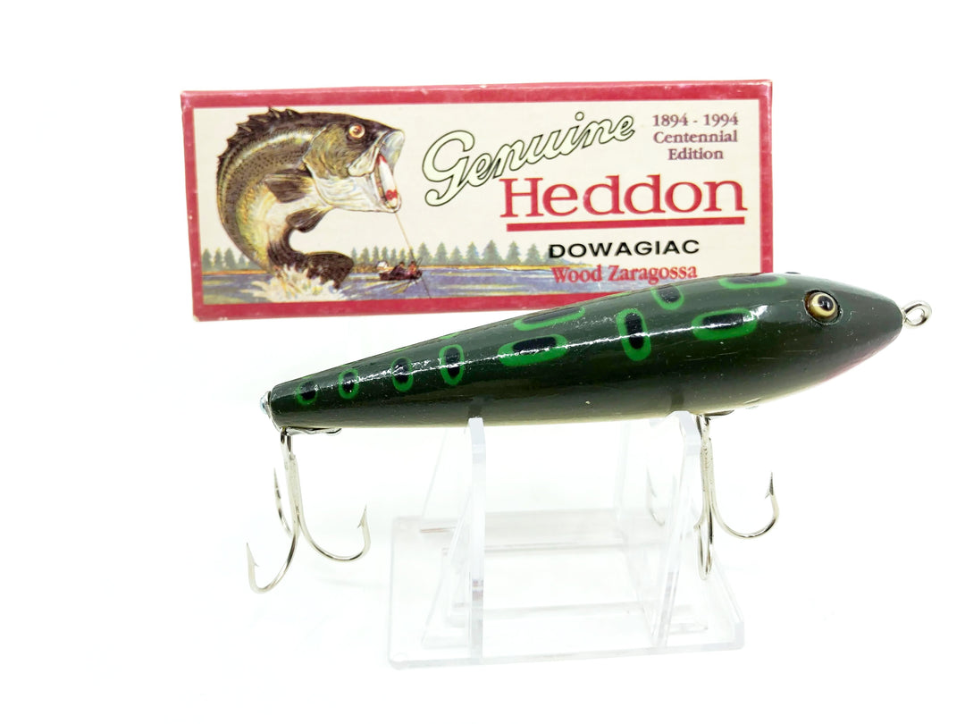 Heddon Centennial Edition Wood Zaragossa New in Box NO. X6500W-BF Bullfrog
