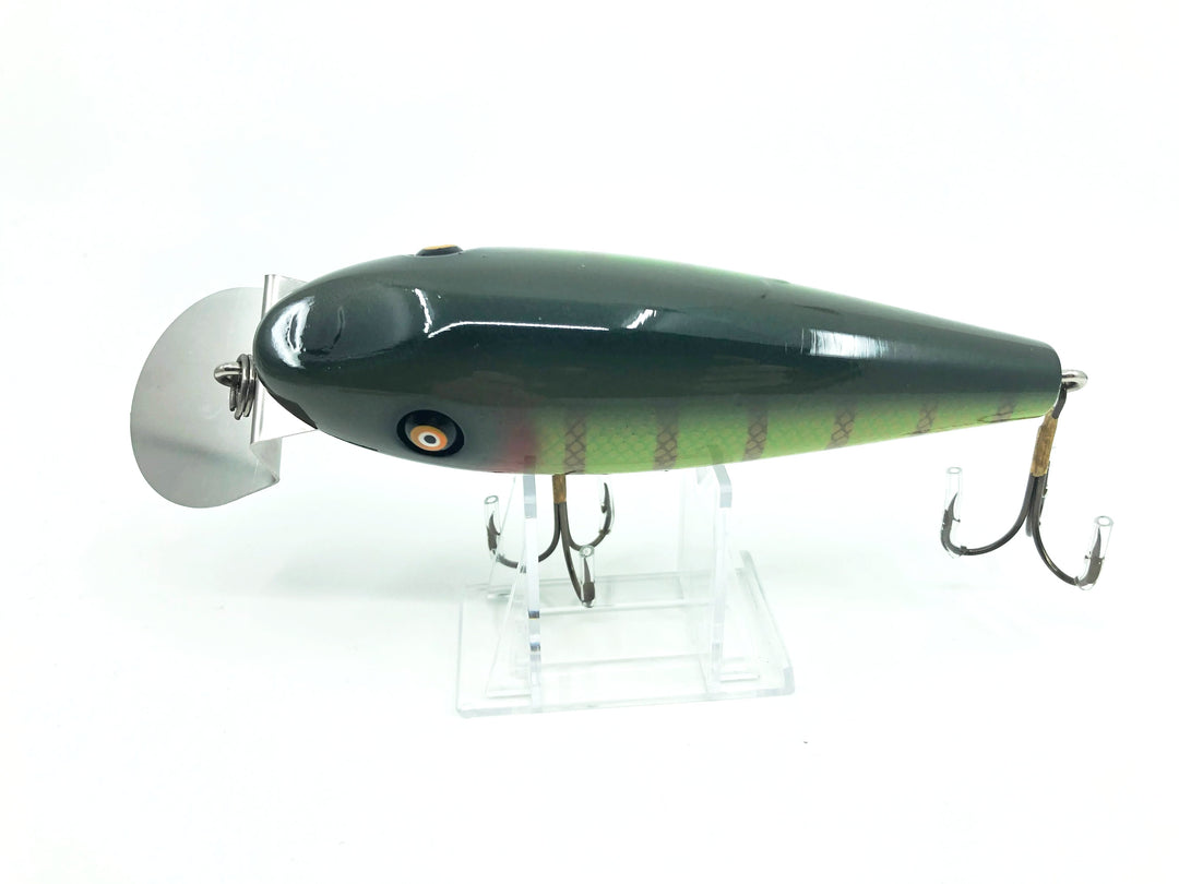 Chautauqua Wooden Magnum Wiggler Classic Perch Color Custom Lure
