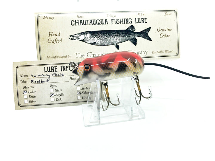 Chautauqua Swimming Mouse in Bloodback PREMIUM Color