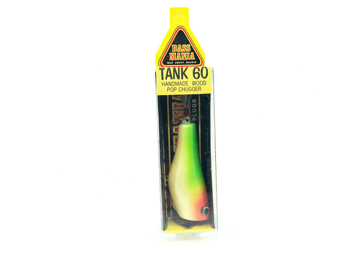 Tiemco Bass Mania Tank 60 Wooden Pop Chugger Bait Color 3 Parrot