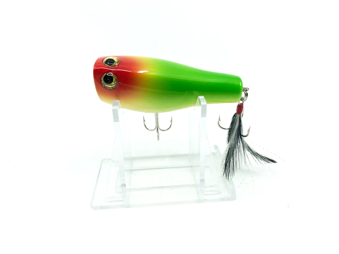 Tiemco Bass Mania Tank 60 Wooden Pop Chugger Bait Color 3 Parrot