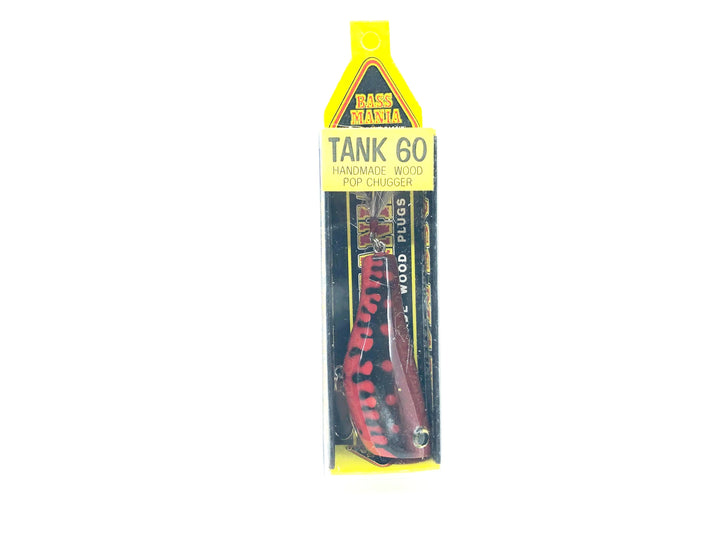 Tiemco Bass Mania Tank 60 Wooden Pop Chugger Bait Color 6 Red Ninja