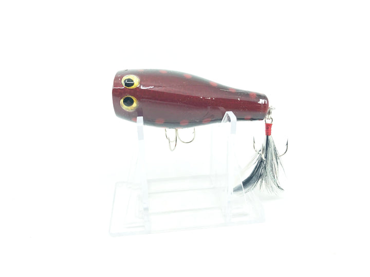 Tiemco Bass Mania Tank 60 Wooden Pop Chugger Bait Color 6 Red Ninja