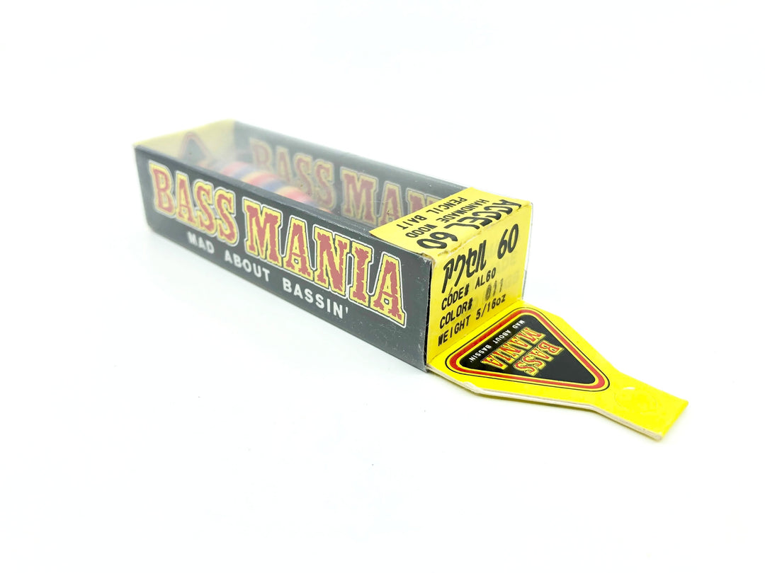 Tiemco Bass Mania Accel 60 Wooden Pencil Bait Color 11 Rainbow