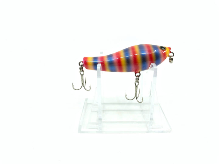 Tiemco Bass Mania Accel 60 Wooden Pencil Bait Color 11 Rainbow