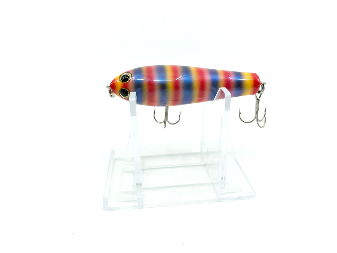 Tiemco Bass Mania Accel 60 Wooden Pencil Bait Color 11 Rainbow