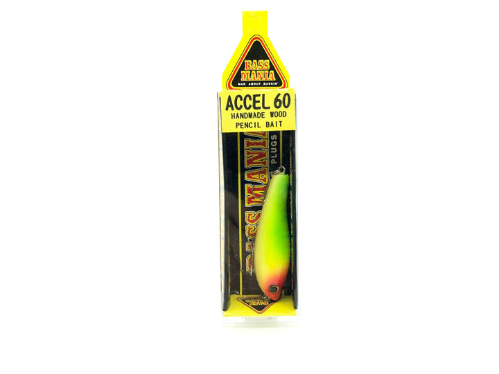 Tiemco Bass Mania Accel 60 Wooden Pencil Bait Color 3 Parrot