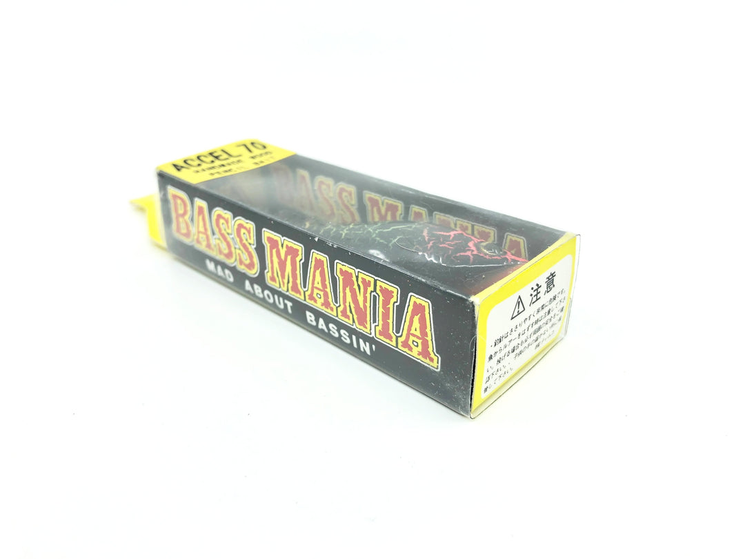 Tiemco Bass Mania Accel 70 Wooden Pencil Bait Color 8 Rainbow Crackle ...