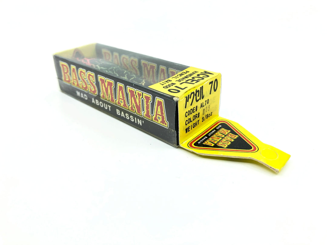 Tiemco Bass Mania Accel 70 Wooden Pencil Bait Color 8 Rainbow Crackle ...