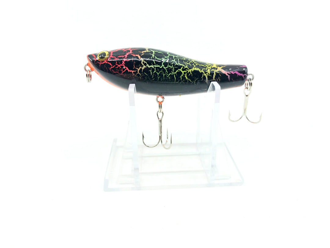 Tiemco Bass Mania Accel 70 Wooden Pencil Bait Color 8 Rainbow Crackle