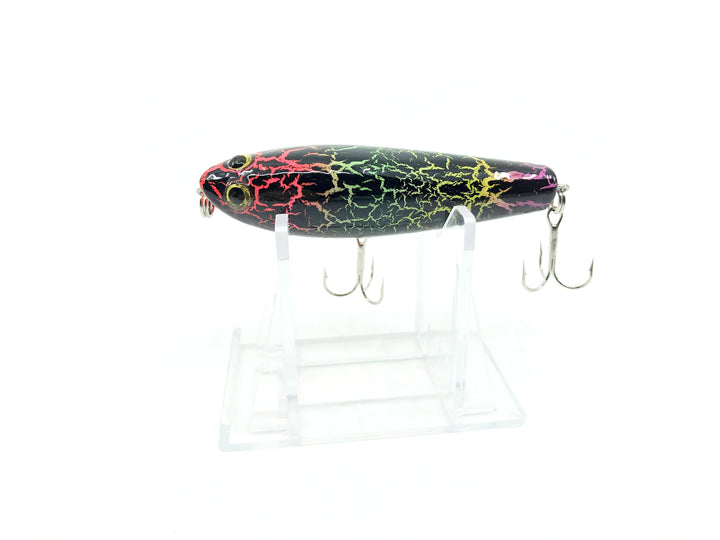 Tiemco Bass Mania Accel 70 Wooden Pencil Bait Color 8 Rainbow Crackle