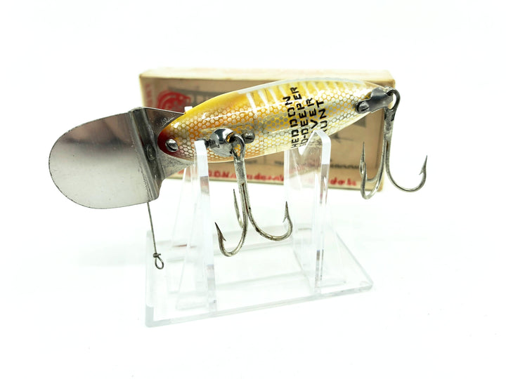 Heddon Standard Go Deeper River Runt D-9110-XRY Yellow Shore Minnow Color with Clear Top Box