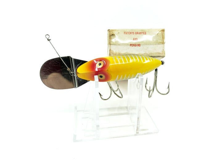 Heddon Standard Go Deeper River Runt D-9110-XRY Yellow Shore Minnow Color with Clear Top Box