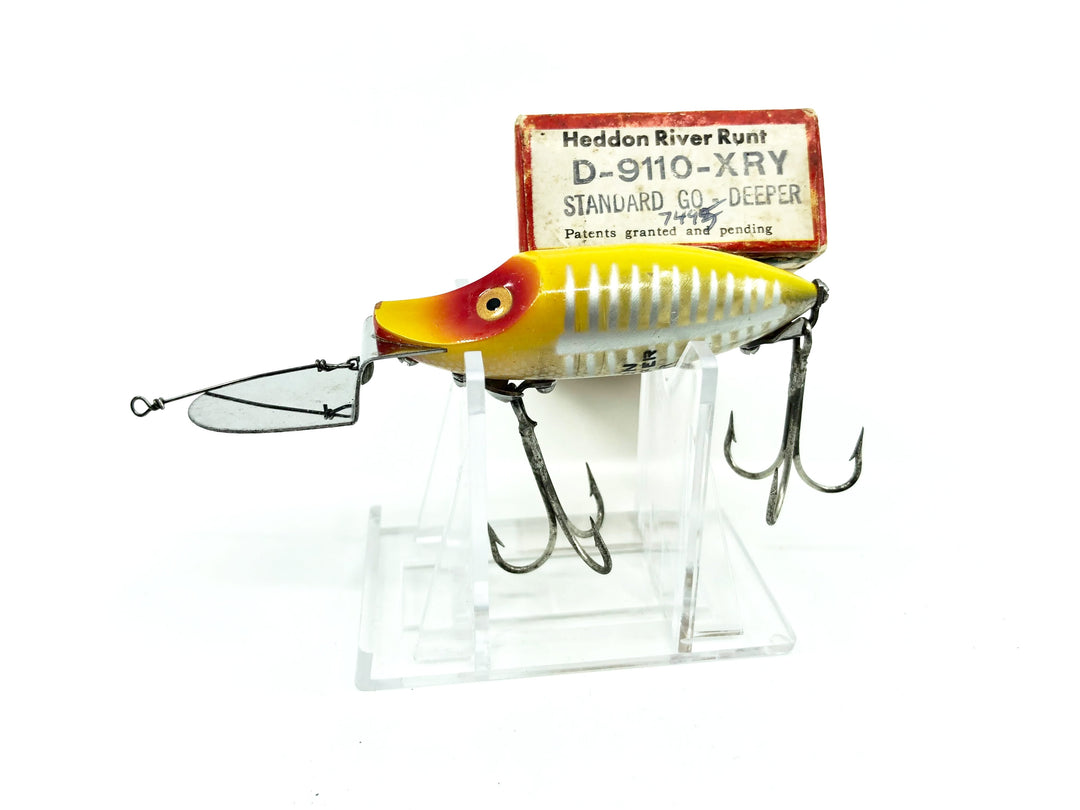 Heddon Standard Go Deeper River Runt D-9110-XRY Yellow Shore Minnow Color with Box
