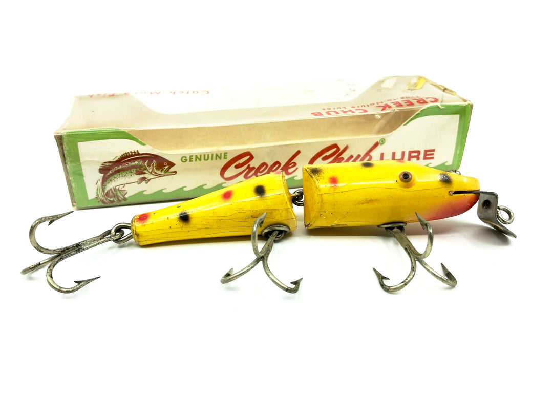 Creek Chub 2600 Jointed Pikie Yellow Spotted Color 2614 Special Order with Box