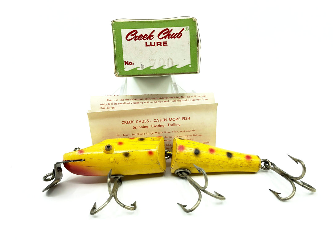 Creek Chub 2600 Jointed Pikie Yellow Spotted Color 2614 Special Order with Box