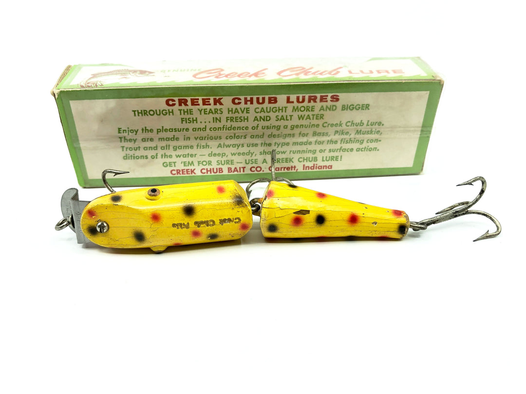 Creek Chub 2600 Jointed Pikie Yellow Spotted Color 2614 Special Order with Box
