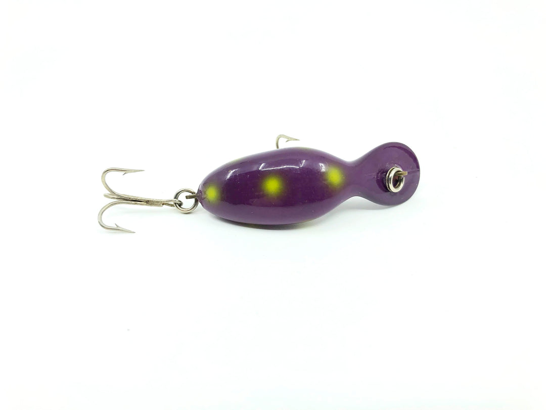 Heddon Tadpolly Tiny Tad PYS Purple Yellow Spots Color - Tough