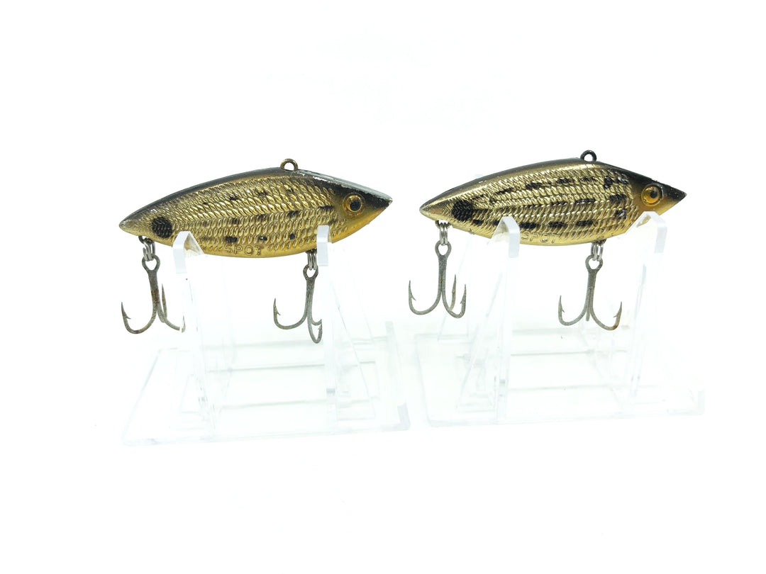 Lot of Two Cordell Spot Lures Gold and Black Color - Tough