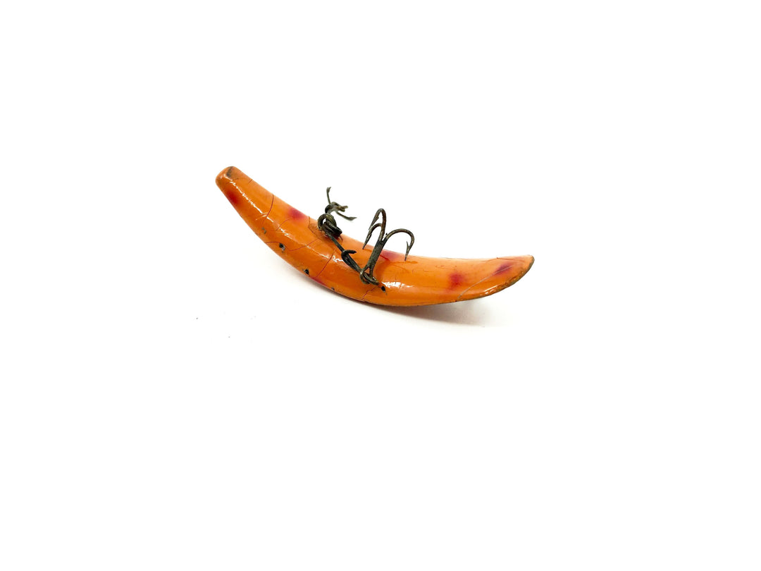 Helin Wooden Flatfish F7 Orange with Red Spots Color